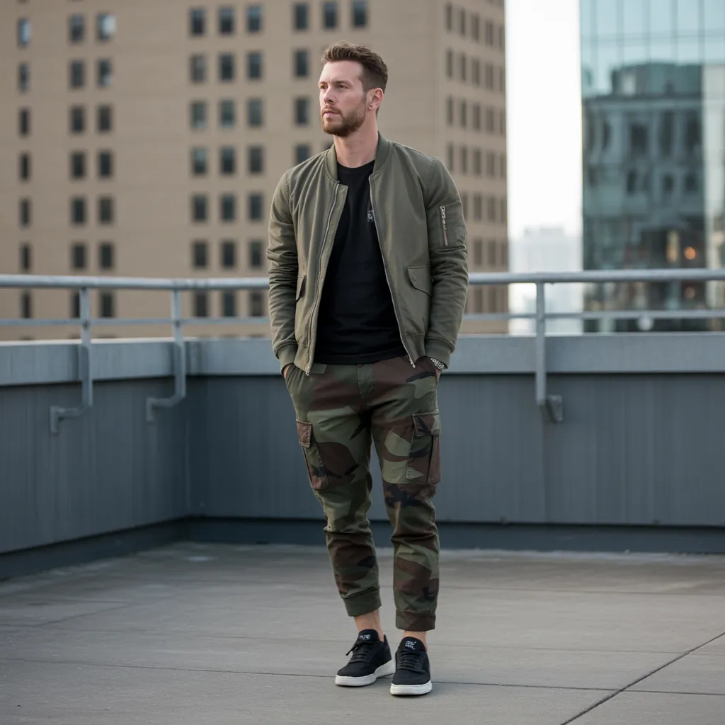 camo pants outfit men
