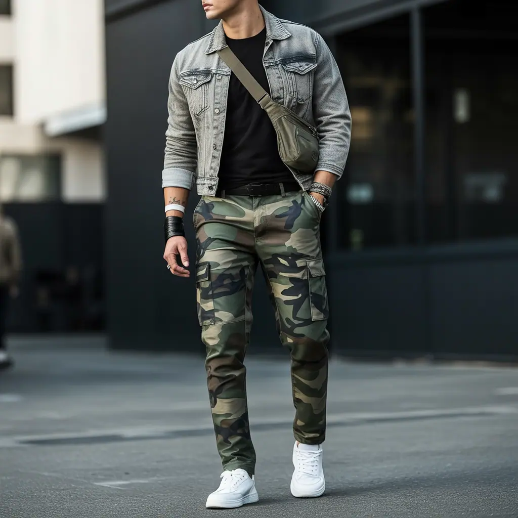 camo pants outfit men