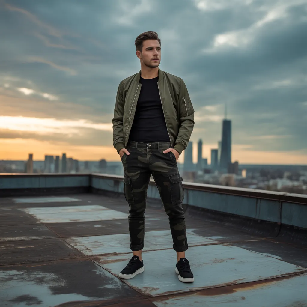 camo pants outfit men