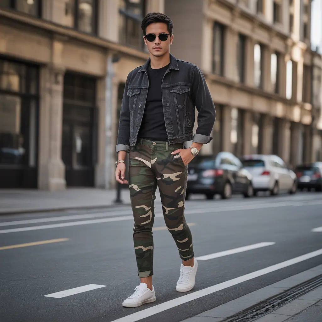 camo pants outfit men