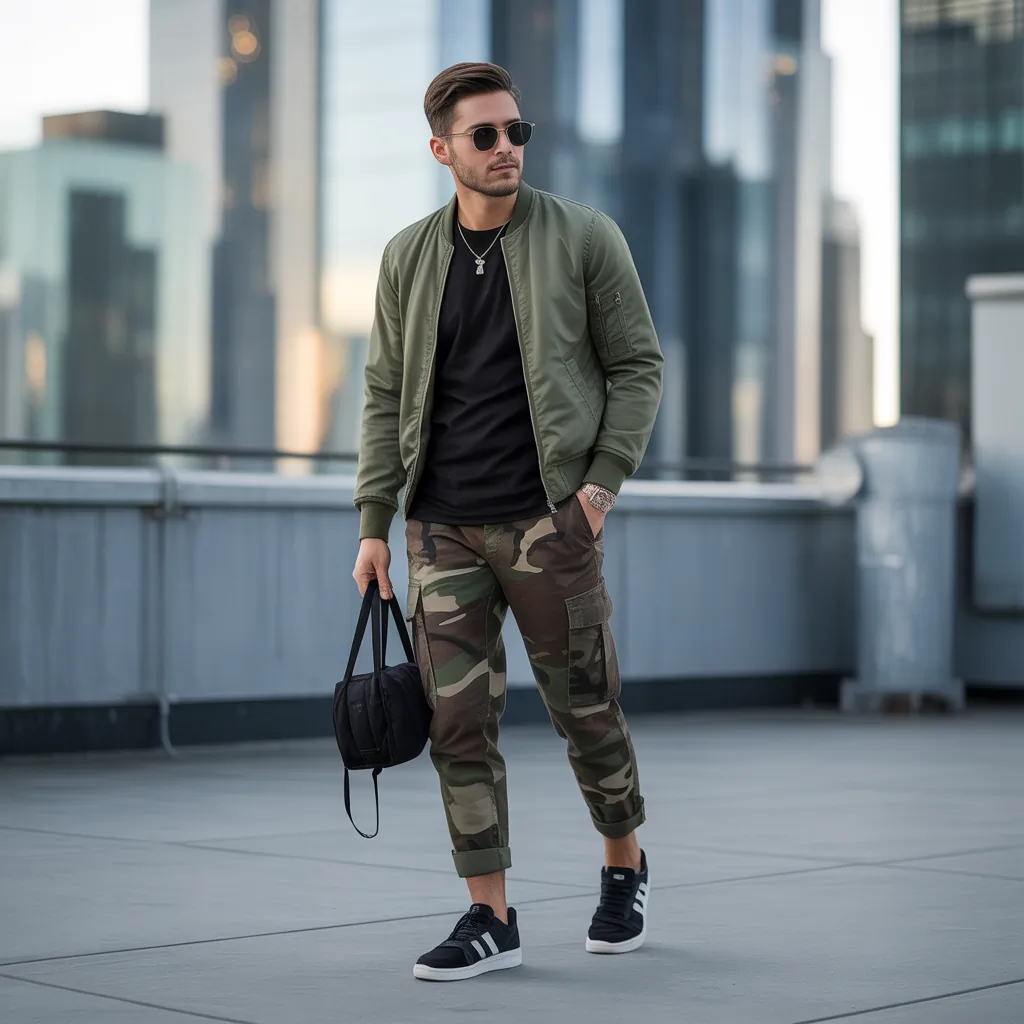 camo pants outfit men