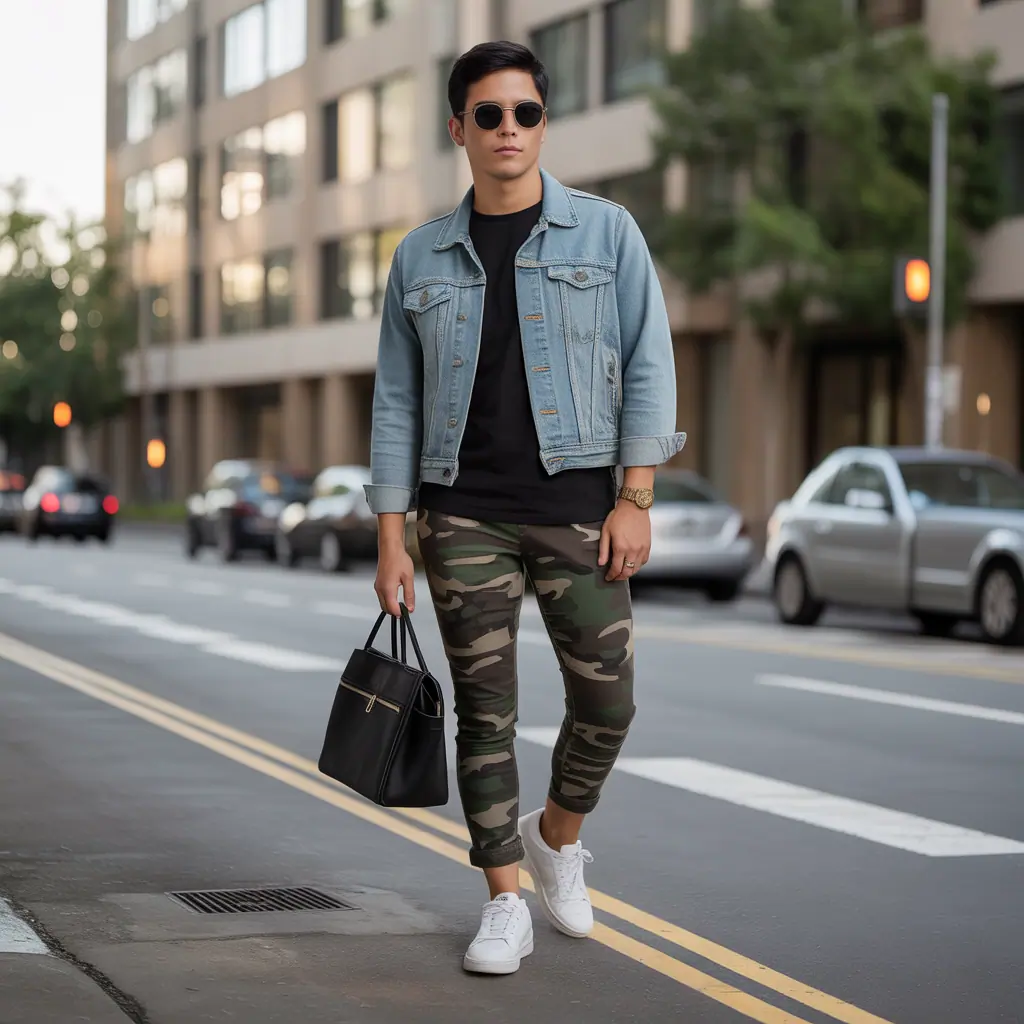 camo pants outfit men