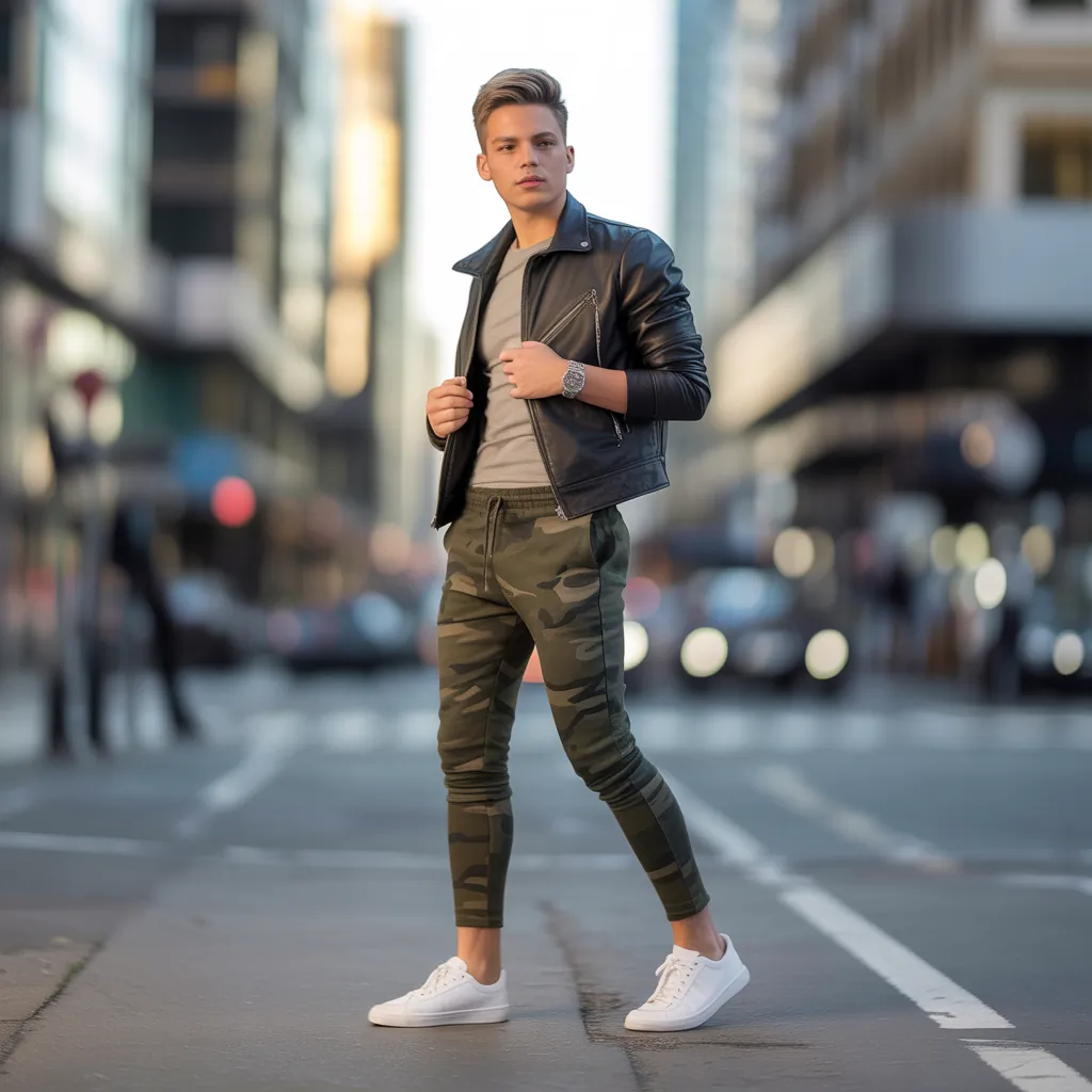 camo pants outfit men