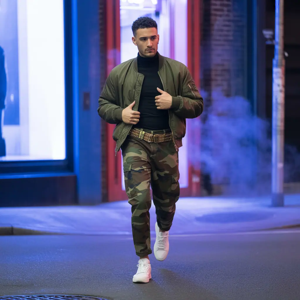 camo pants outfit men