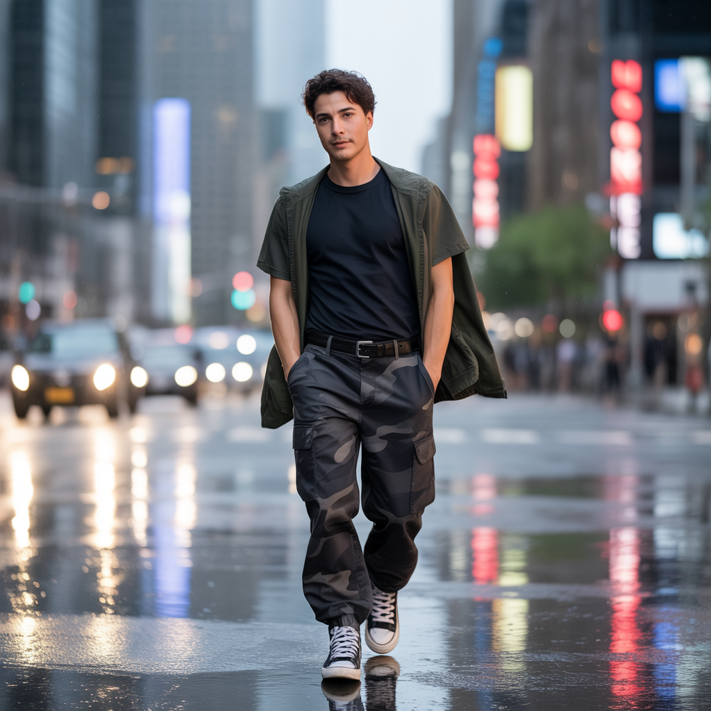 camo pants outfit men