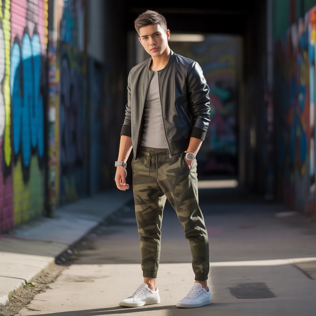 camo pants outfit men