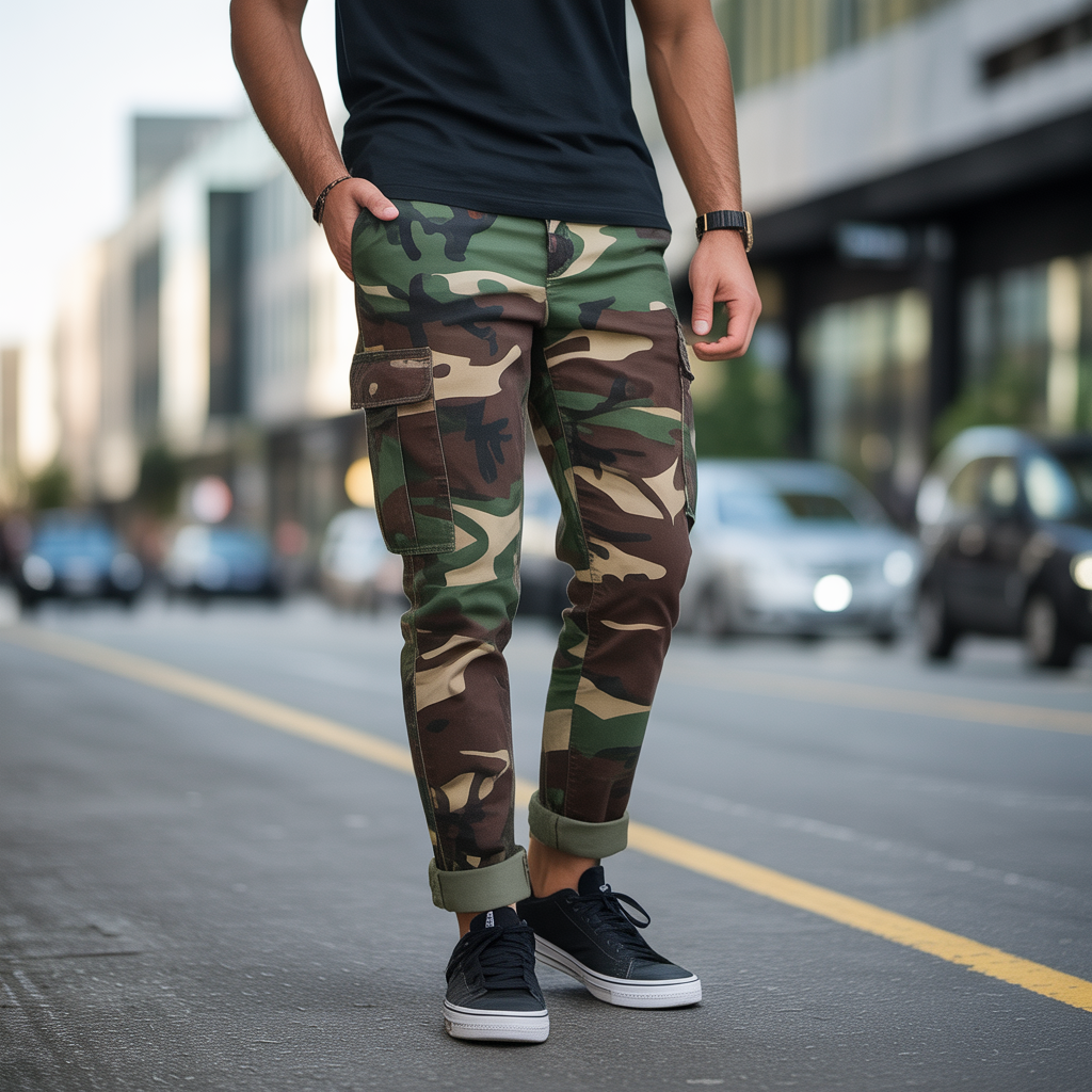 camo pants outfit men