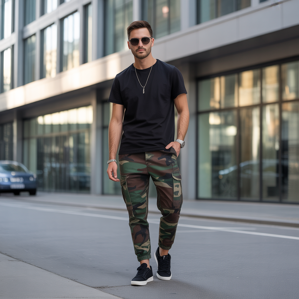 camo pants outfit men