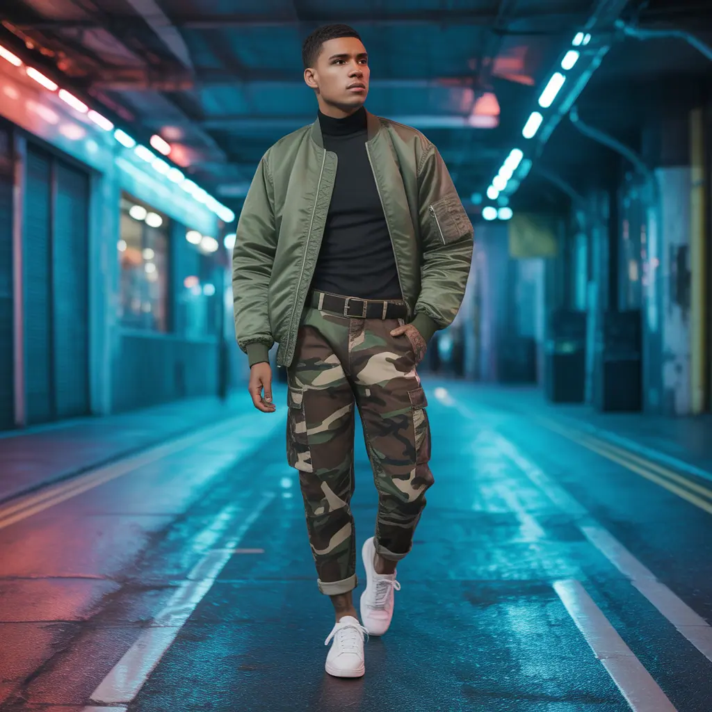 camo pants outfit men