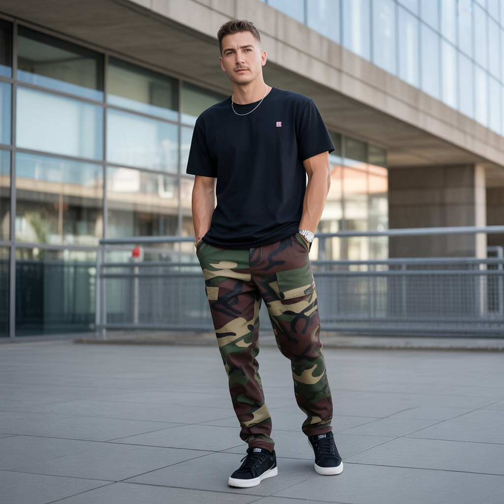 camo pants outfit men