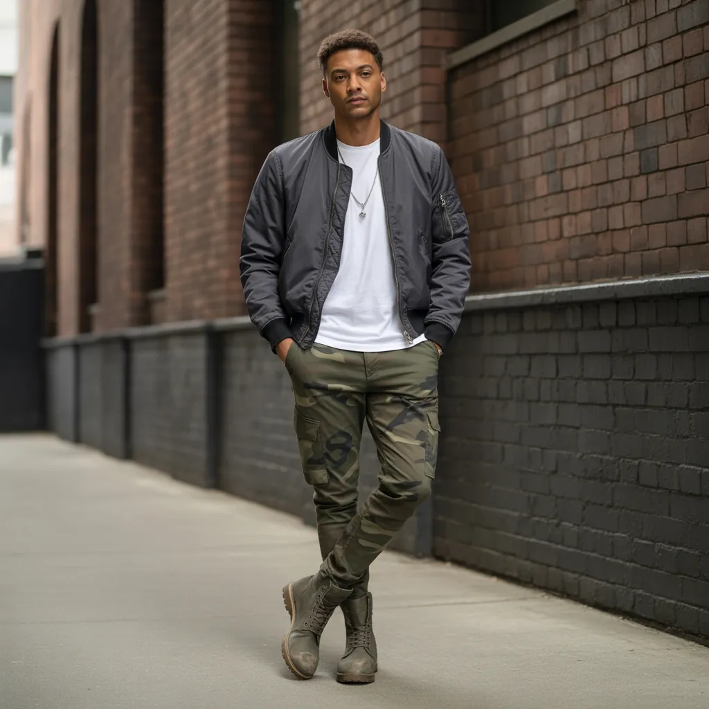 camo pants outfit men