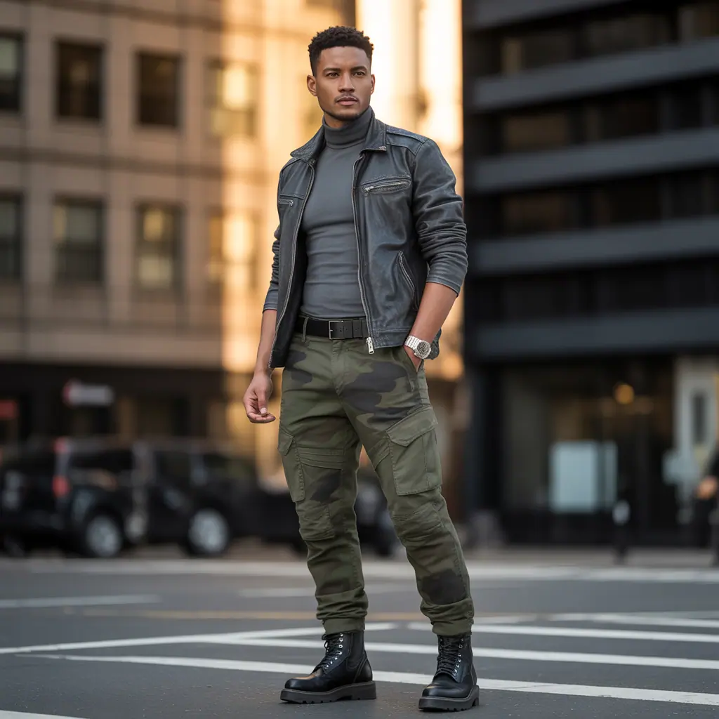 camo pants outfit men