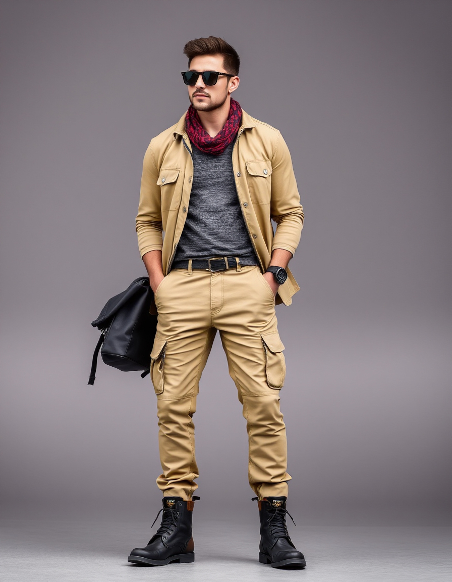 cargo pants outfits for men