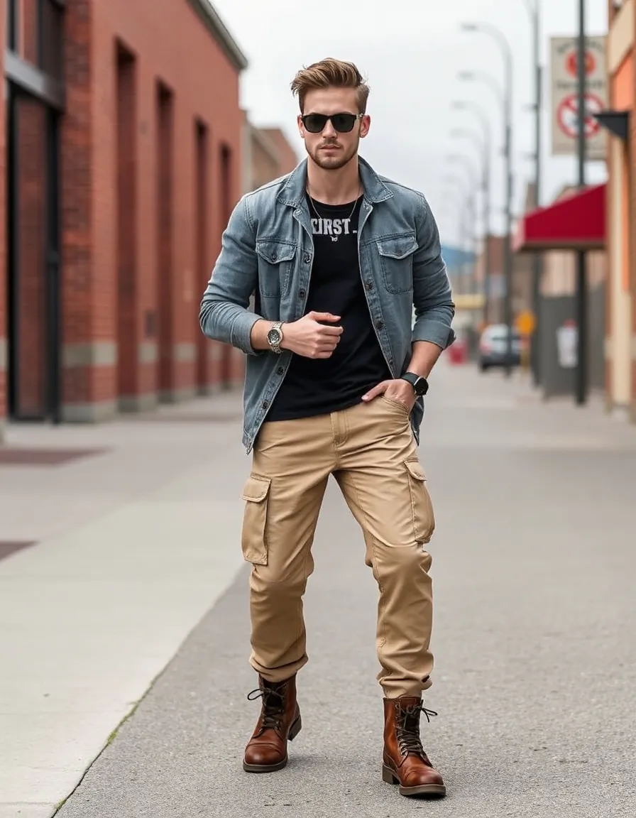 cargo pants outfits for men