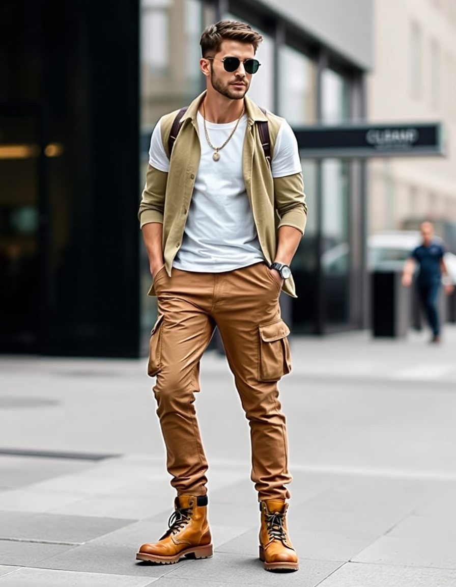 cargo pants outfits for men