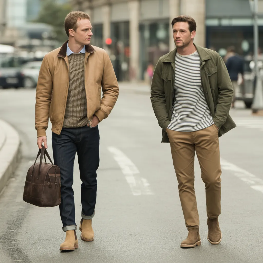 casual mens boot outfits