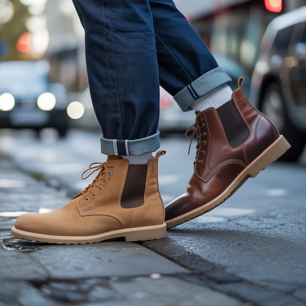 casual mens boot outfits