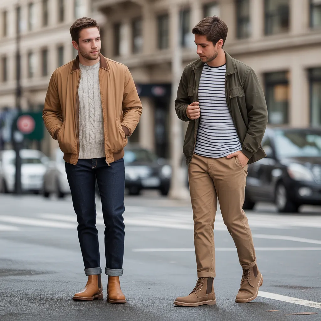 casual mens boot outfits