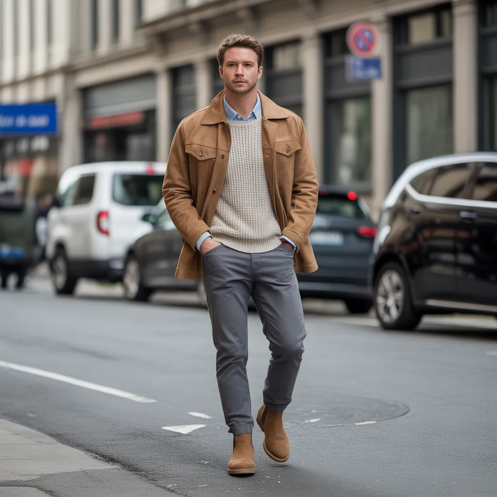 casual mens boot outfits