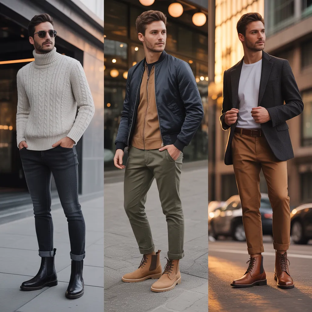 casual mens boot outfits