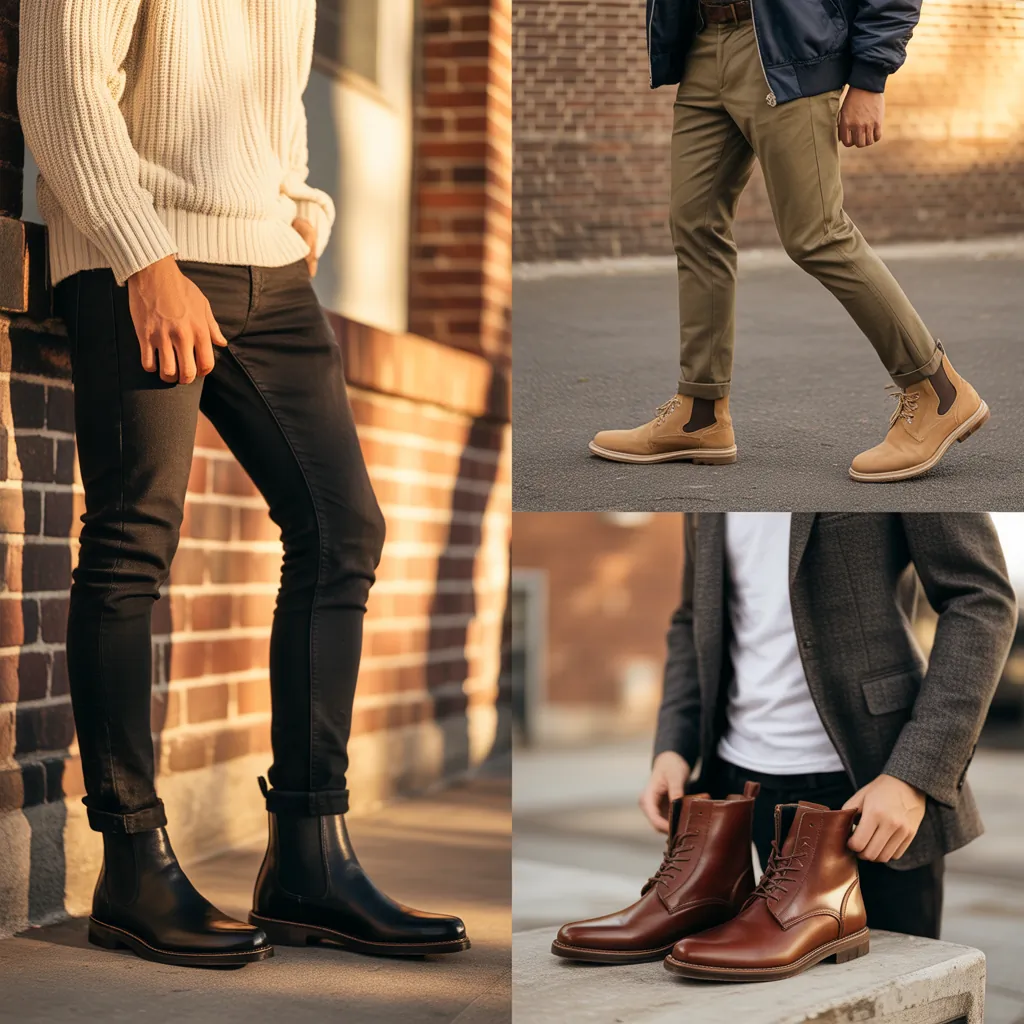 casual mens boot outfits