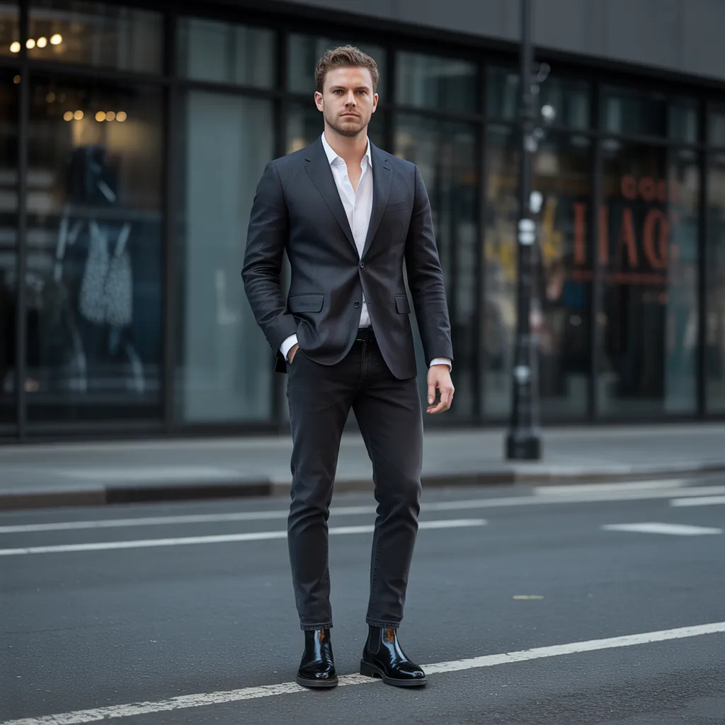 chelsea boots men outfit