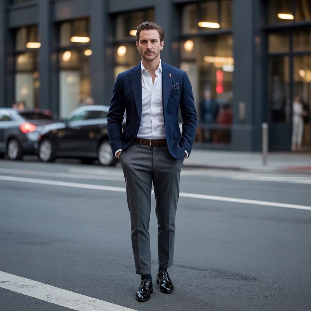 classy blazer outfits men