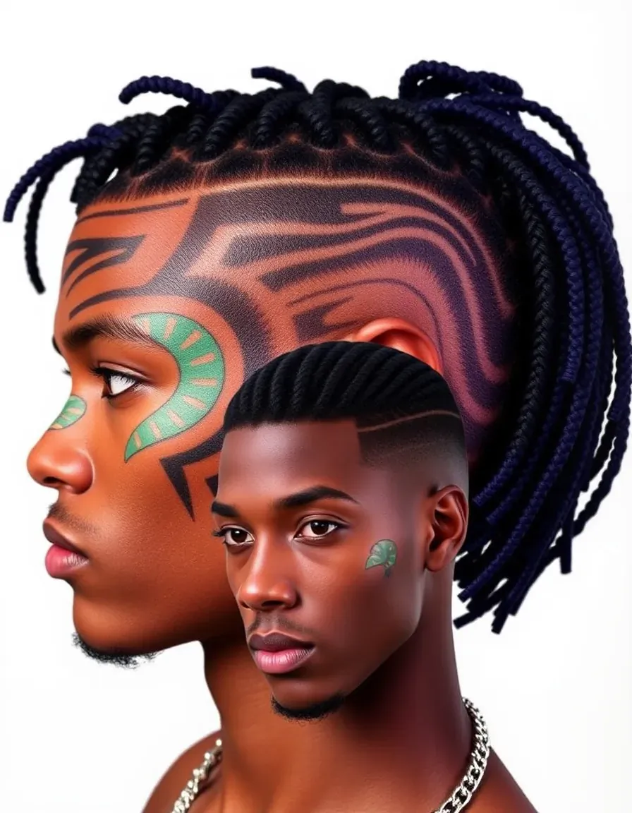 creative cornrow ideas for men