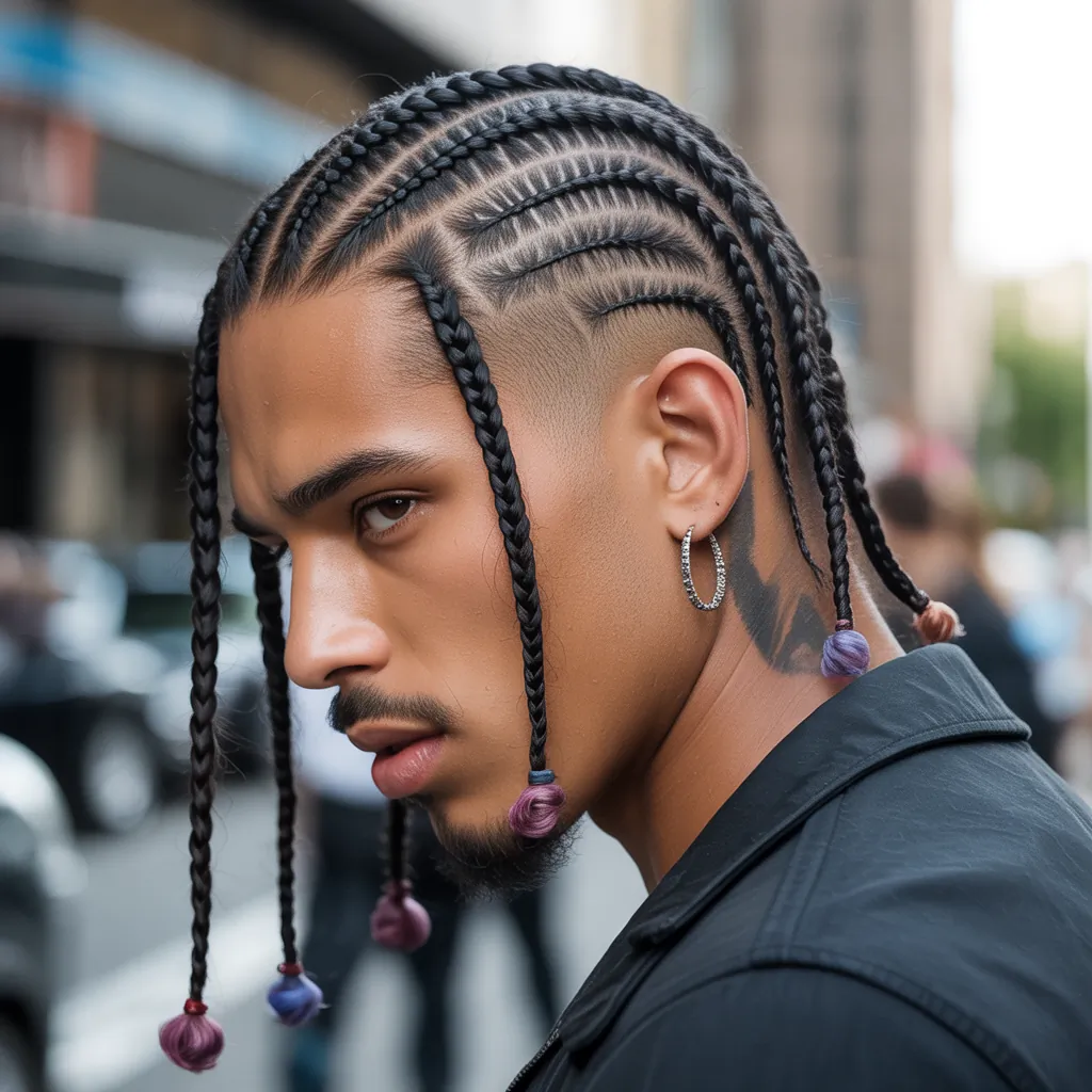 creative cornrow ideas for men