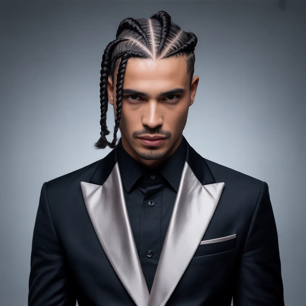 creative cornrow ideas for men