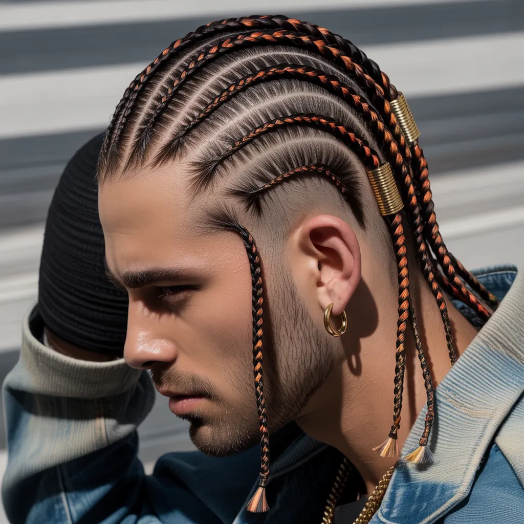 creative cornrow ideas for men