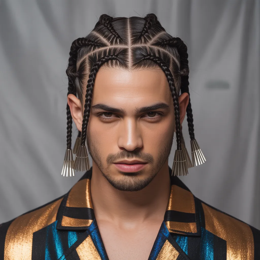 creative cornrow ideas for men