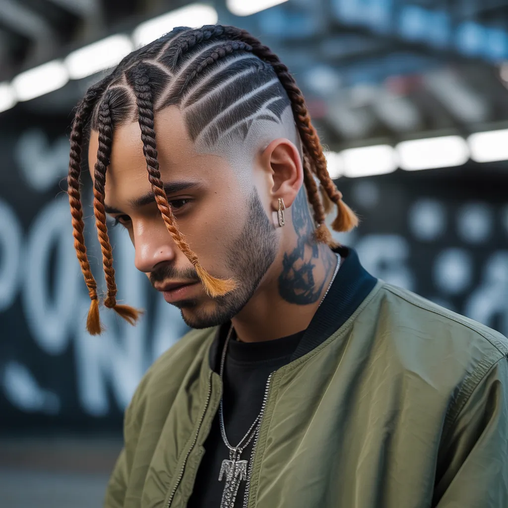 creative cornrow ideas for men