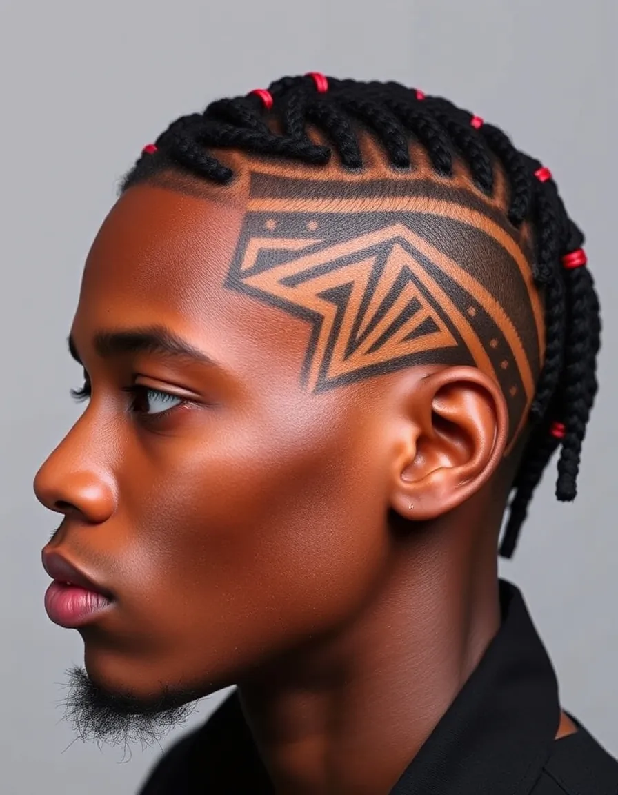 creative cornrow ideas for men