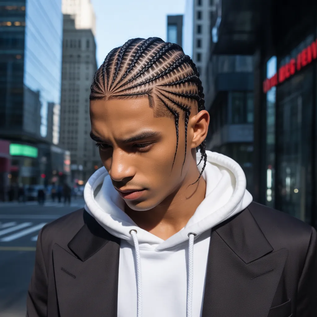 creative cornrow ideas for men