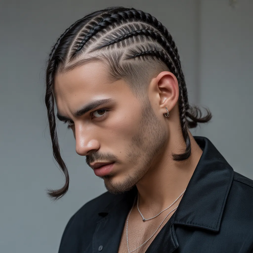 creative cornrow ideas for men