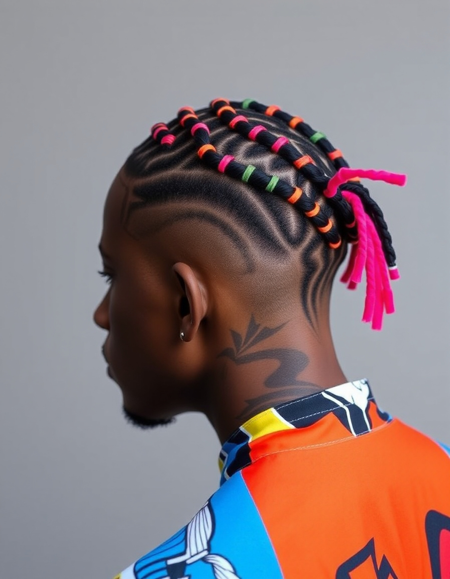creative cornrow ideas for men