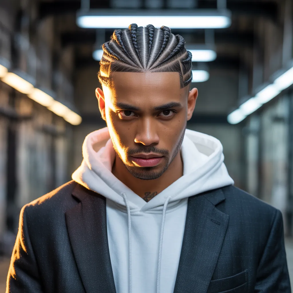 creative cornrow ideas for men