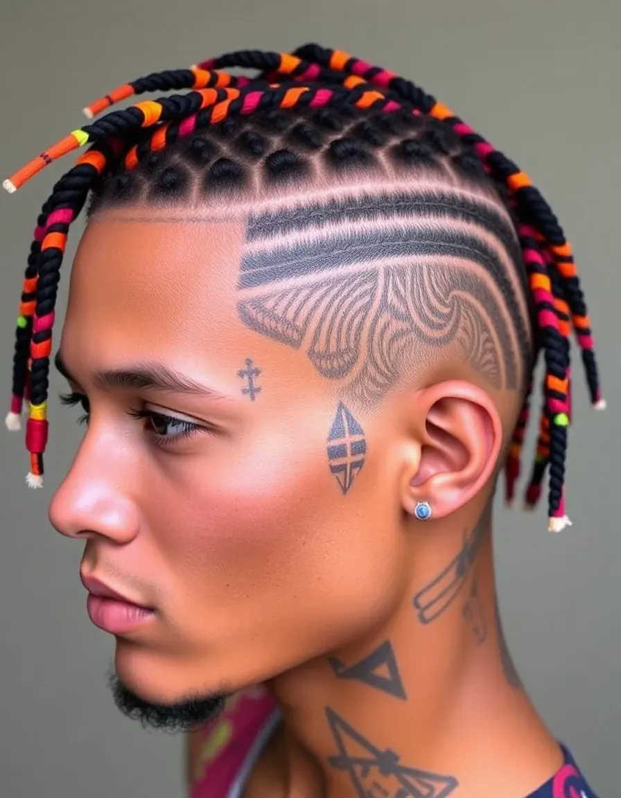 creative cornrow ideas for men
