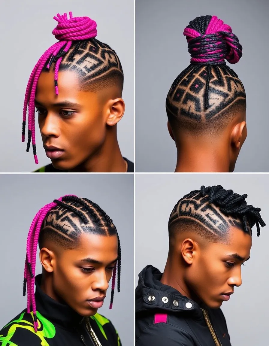creative cornrow ideas for men