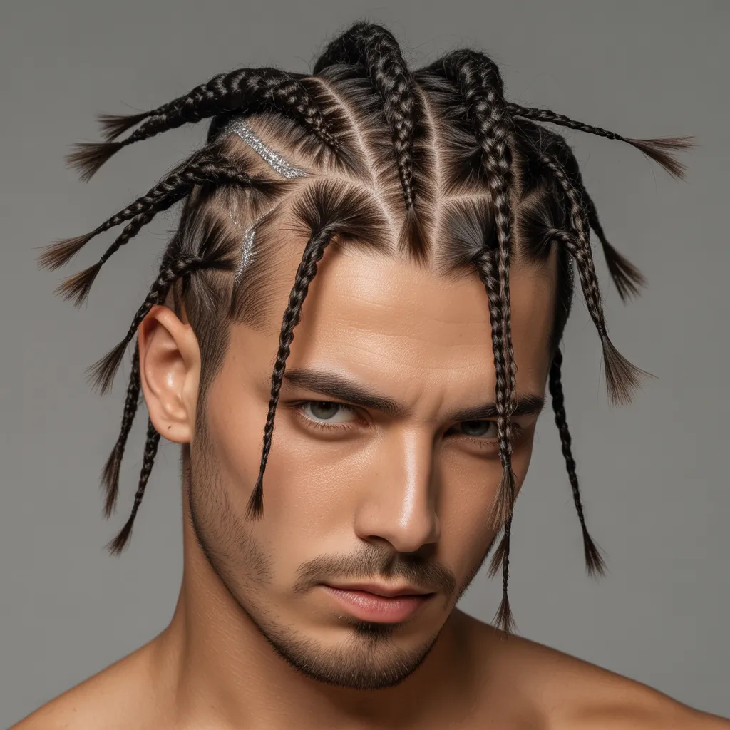 creative cornrow ideas for men