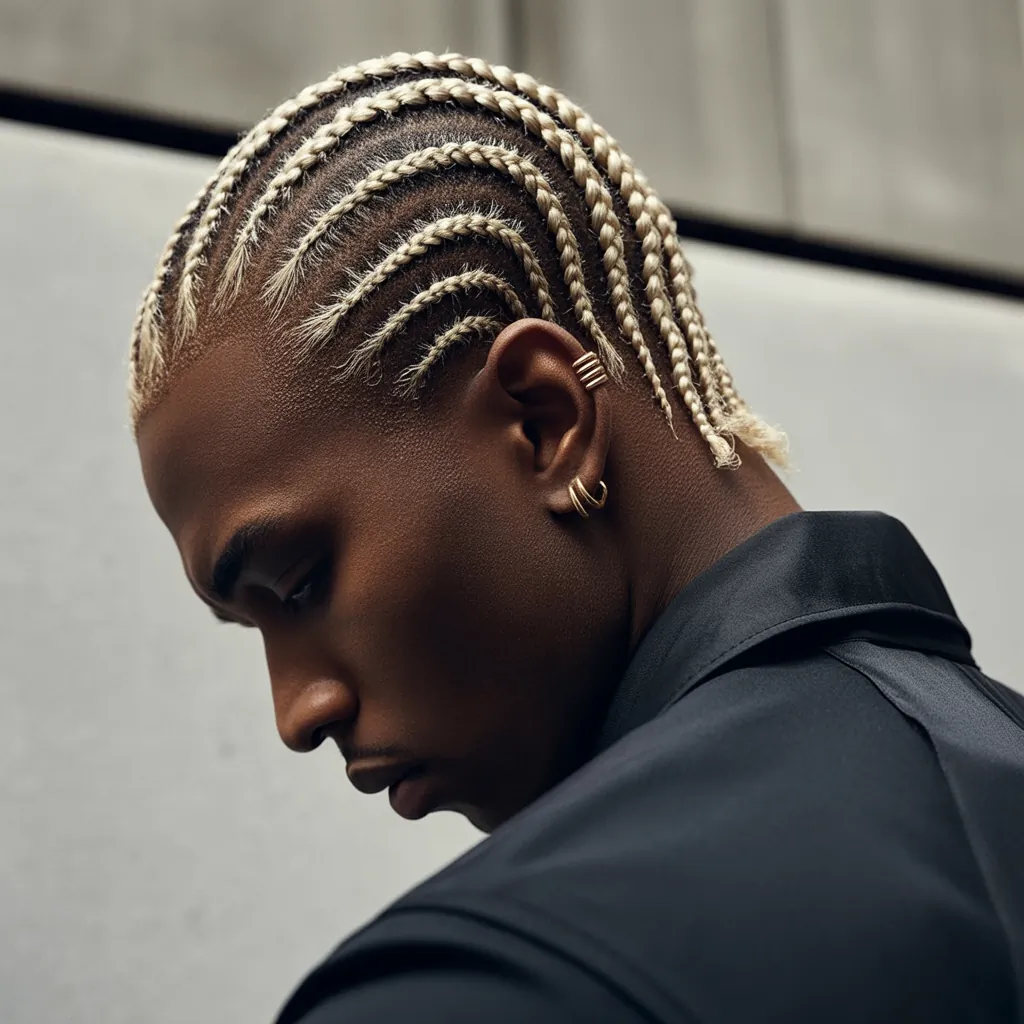 creative cornrow ideas for men