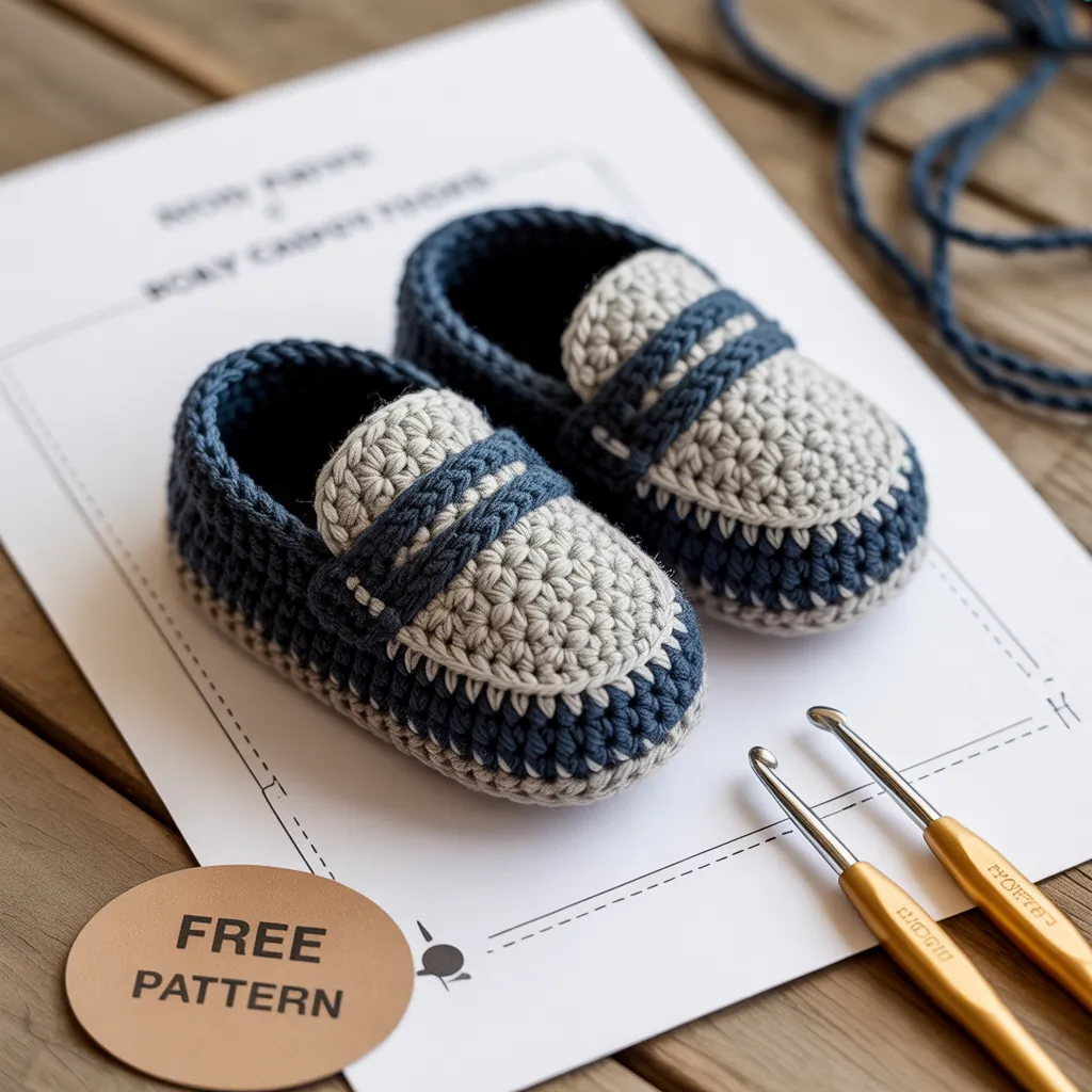 crochet baby shoes free pattern