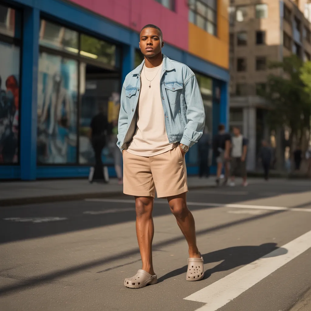 crocs outfit ideas for men