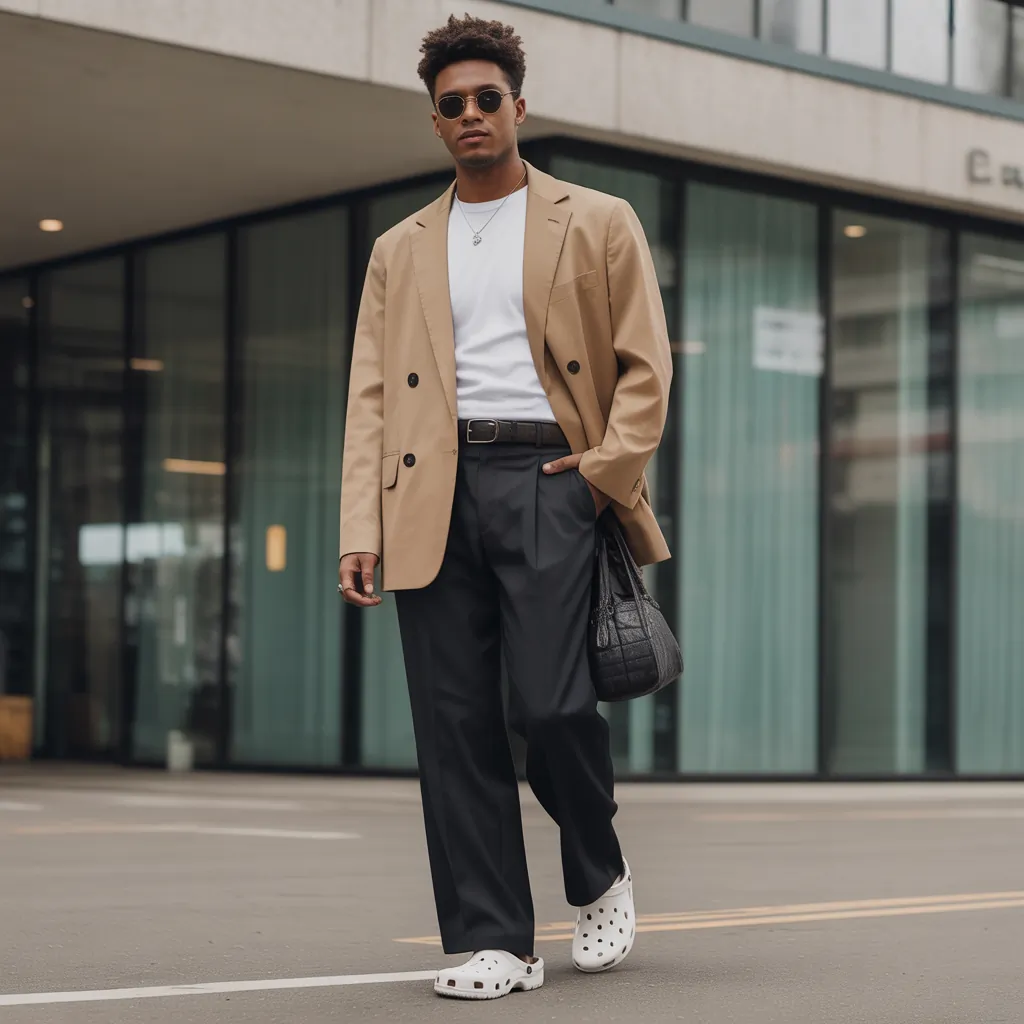 crocs outfit ideas for men