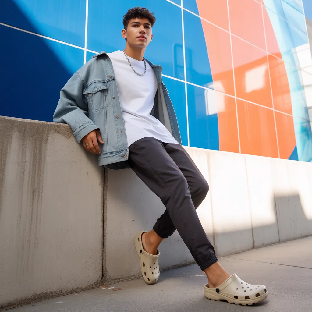 crocs outfit ideas for men