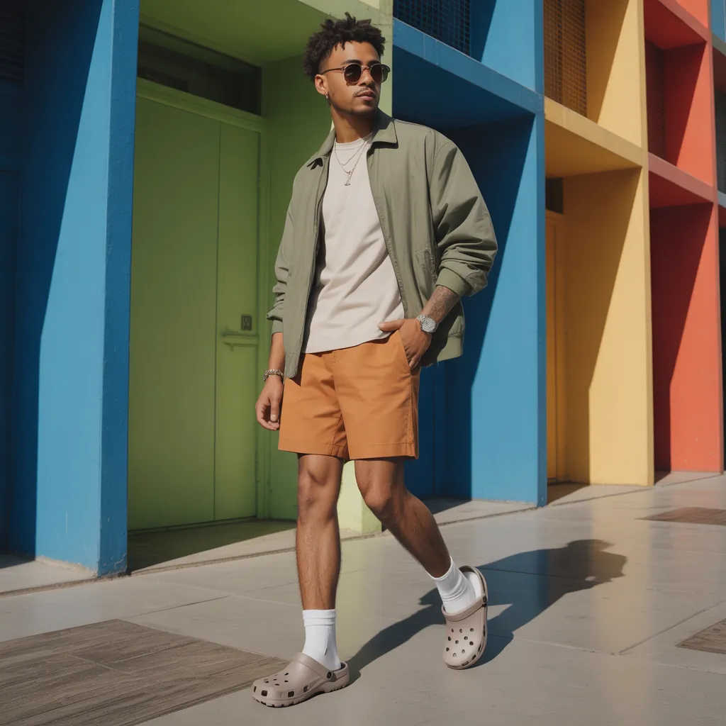 crocs outfit ideas for men