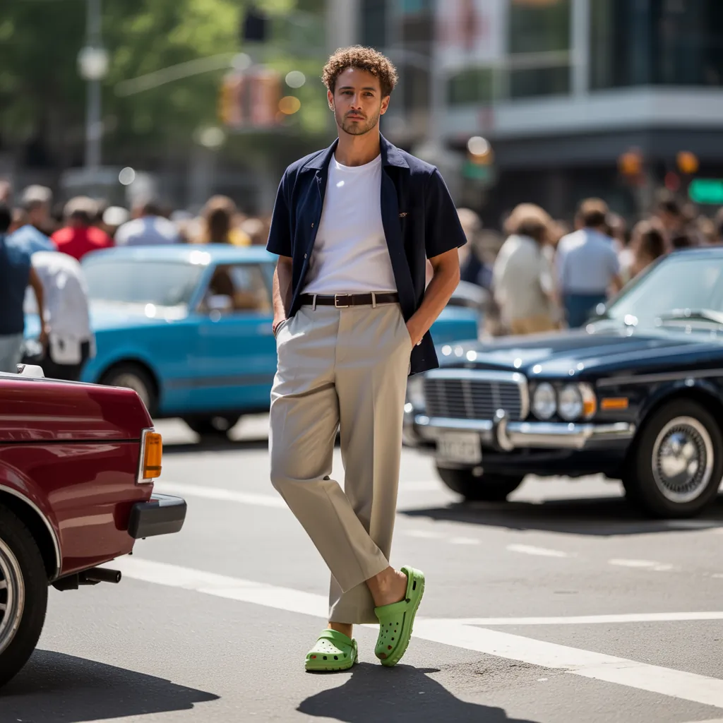 crocs outfit ideas for men