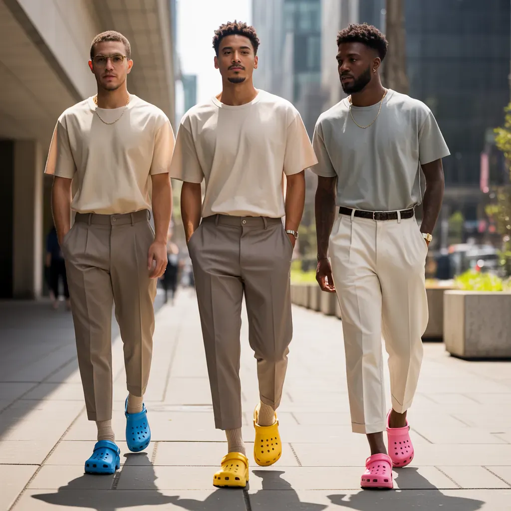 crocs outfit ideas for men