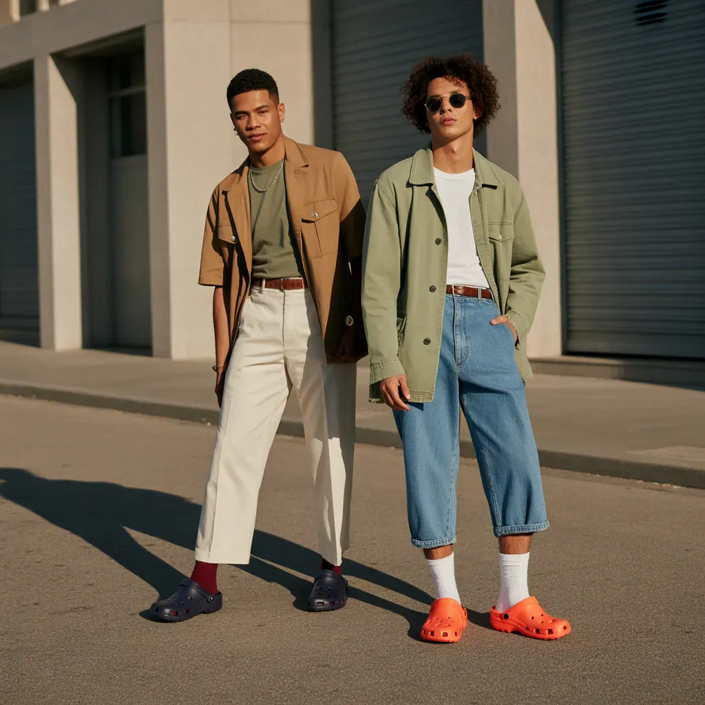 crocs outfit ideas for men